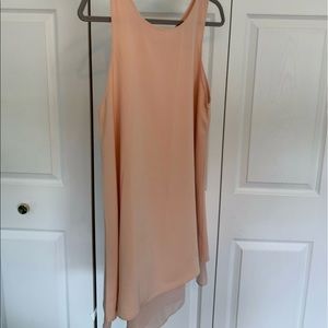 Francesca’s Dual Layer blush pink dress